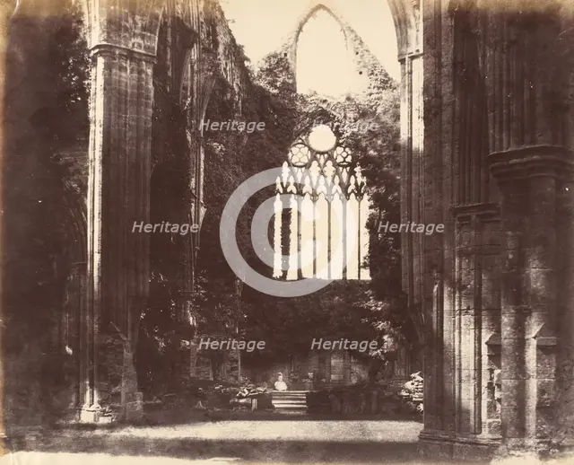 Interior, Tintern, 1857. Creator: Alfred Capel-Cure.