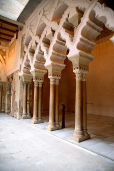 Interior view, the Aljaferia Palace, Zaragoza, Spain, 2007. Creator: Samuel Magal