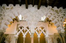 Interior view, the Aljaferia Palace, Zaragoza, Spain, 2007. Creator: Samuel Magal