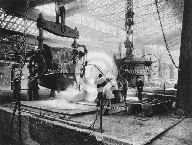 Interior view, Krupp works, Essen, Ruhr, Germany, World War I, 1917. Artist: Unknown