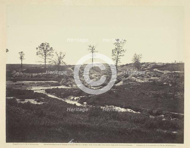 Interior View of the Confederate Line, May 1865. Creator: Alexander Gardner.