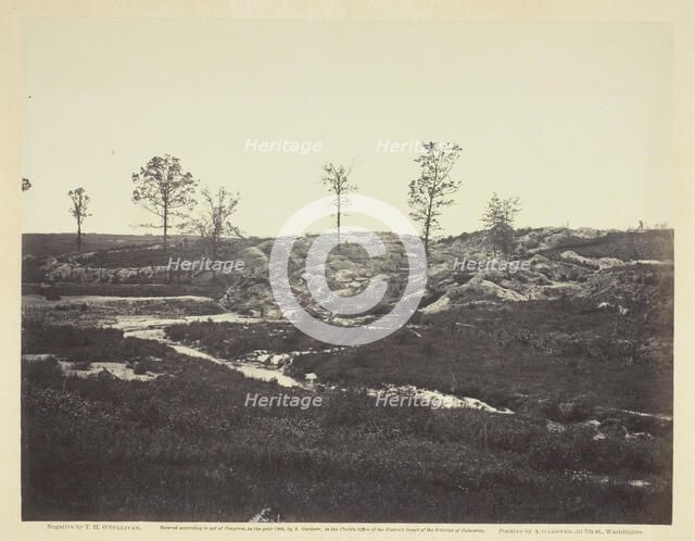 Interior View of the Confederate Line, May 1865. Creator: Alexander Gardner.