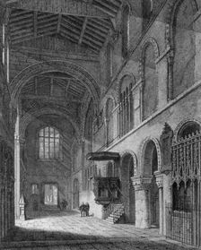 Interior view of the Church of St Bartholomew-the-Great, Smithfield, City of London, 1814. Artist: Joseph Skelton