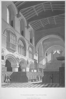 Interior view of the Church of St Bartholomew-the-Great, Smithfield, City of London, 1800. Artist: Anon