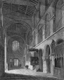 Interior view of the Church of St Bartholomew-the-Great, Smithfield, City of London, 1814. Artist: Joseph Skelton