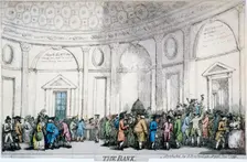 Interior view of the Bank of England, City of London, 1792. Artist: Thomas Rowlandson