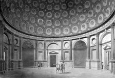 Interior view of the Brokers Exchange at the Bank of England, City of London, c1790. Artist: Thomas Malton II
