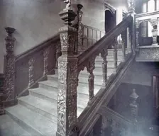 Interior view of the Grand Staircase in Charterhouse, London, 1880. Artist: Henry Dixon
