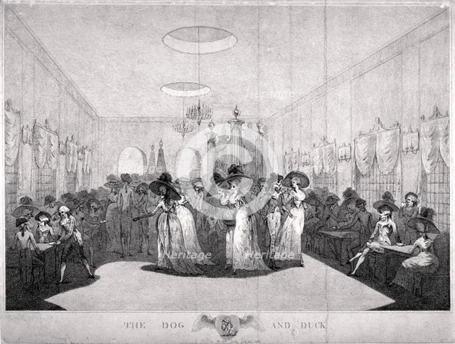 Interior view of the Dog and Duck Inn, St George's Fields, Southwark, London, 1789. Artist: Anon
