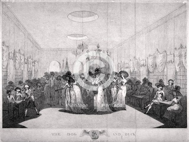 Interior view of the Dog and Duck Inn, St George's Fields, Southwark, London, 1789. Artist: Anon