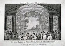 Interior view of the King's Theatre, Haymarket, London, 1795. Artist: James Sargant Storer