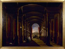 Interior view of the old Saint-Lazare station, around 1845. Creator: Unknown