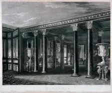Interior view of the lower vestibule in Carlton House, Westminster, London, 1819. Creator: Richard Gilson Reeve
