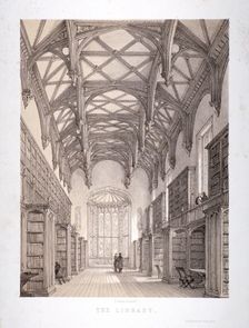 Interior view of the library, Lincoln's Inn, Holborn, London, c1850. Artist: Day & Haghe
