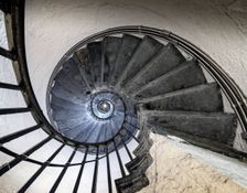 Interior view of the monument to the Great Fire of London, 2018. Creator: Chris Redgrave