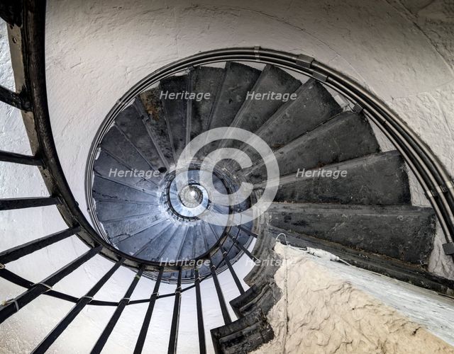 Interior view of the monument to the Great Fire of London, 2018. Creator: Chris Redgrave.