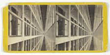 Interior View of the Main Hall of Prison, East Side, which is 6 Stories High..., 1860/69. Creator: Anthony & Company