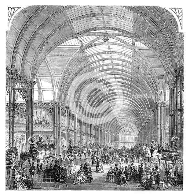 Interior view of the Manchester Exhibition, 1857 (late 19th century). Artist: Unknown