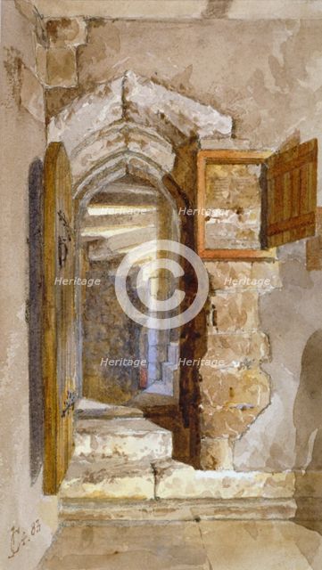Interior view of the Salt Tower within the Tower of London, 1883. Artist: John Crowther