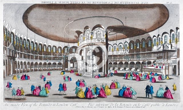 Interior view of the Rotunda in Ranelagh Gardens, Chelsea, London, c1760.         Artist: Anon