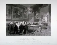 Interior view of the Royal Closet in St James's Palace, Westminster, London, c1840. Artist: Harden Sidney Melville
