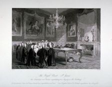 Interior view of the Royal Closet in St James's Palace, Westminster, London, c1840. Artist: Harden Sidney Melville