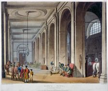 Interior view of the royal stables, King's Mews, Charing Cross, Westminster, London, 1808. Artist: Augustus Charles Pugin