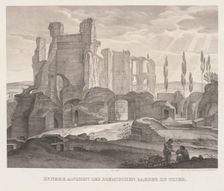 Interior View of the Roman Baths at Trier , 1826. Creator: Johann Anton Ramboux (German, 1790-1866)