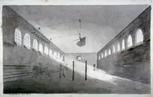 Interior view of the riding house, Hyde Park, London, c1811. Artist: John Claude Nattes