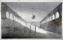 Interior view of the riding house, Hyde Park, London, c1811. Artist: John Claude Nattes