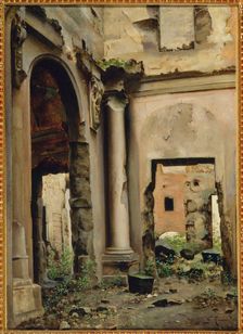 Interior view of the ruins of the old Court of Auditors, Quai d'Orsay, 1888. Creator: Unknown