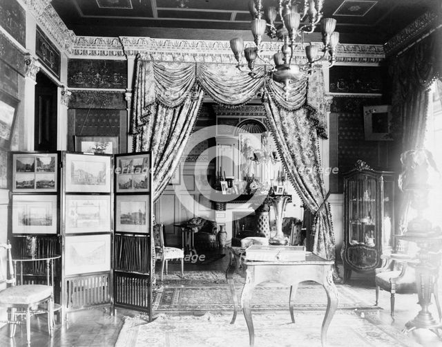 Interior view of Austrian Embassy, Washington, D.C., c1893. Creator: Frances Benjamin Johnston.