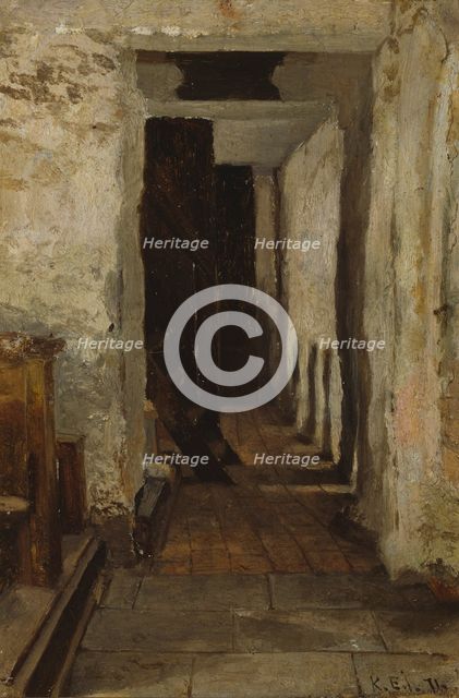 Interior view of Finström church, 1871. Creator: Karl Emanuel Jansson.