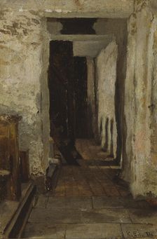 Interior view of Finström church, 1871. Creator: Karl Emanuel Jansson