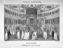 Interior view of figures in the Rotunda in Ranelagh Gardens, Chelsea, London, 1795. Artist: Thomas Rothwell