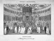 Interior view of figures in the Rotunda in Ranelagh Gardens, Chelsea, London, 1795. Artist: Thomas Rothwell