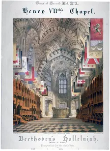 Interior view of Henry VII's chapel in Westminster Abbey, London, c1855. Artist: WL Walton