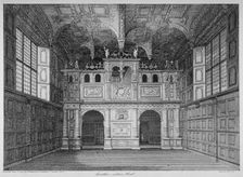 Interior view of Leathersellers Hall, Little St Helen's, City of London, 1799. Artist: James Peller Malcolm