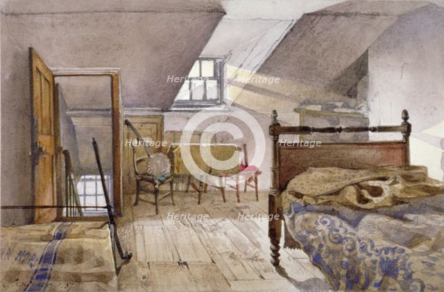 Interior view of Marshalsea Prison, Borough High Street, Southwark, London, 1887. Artist: John Crowther