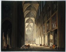 Interior view of Notre-Dame, in 1789, 1789. Creator: Unknown