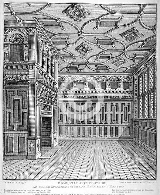 Interior view of Sir Paul Pindar's House, Bishopsgate, City of London, 1812. Artist: John Thomas Smith