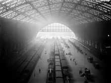 Interior view of St Pancras Station, Camden, London, c1895. Creator: Unknown
