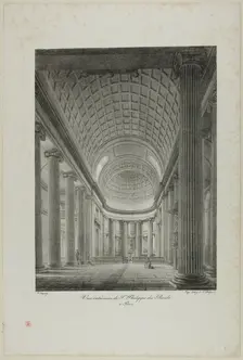 Interior View of St. Philippe du Roule, Paris, n.d. Creator: Nicolas-Marie-Joseph Chapuy