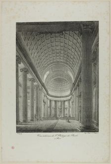 Interior View of St. Philippe du Roule, Paris, n.d. Creator: Nicolas-Marie-Joseph Chapuy