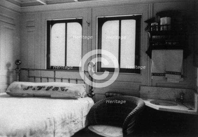 Interior view of steamboat cabin, c1900. Creator: Frances Benjamin Johnston.