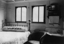 Interior view of steamboat cabin, c1900. Creator: Frances Benjamin Johnston