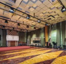 Interior view of Studio 3 in BBC Maida Vale Studios, Maida Vale, City of Westminster, London, 2020. Creator: Chris Redgrave