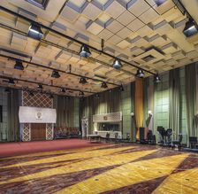 Interior view of Studio 3 in BBC Maida Vale Studios, Maida Vale, City of Westminster, London, 2020. Creator: Chris Redgrave