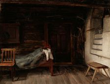 Interior view, sketch, 1875. Creator: Arvid Liljelund