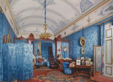 Interiors of the Winter Palace. The Dressing Room of Empress Maria Alexandrovna, 1857. Artist: Premazzi, Ludwig (Luigi) (1814-1891)